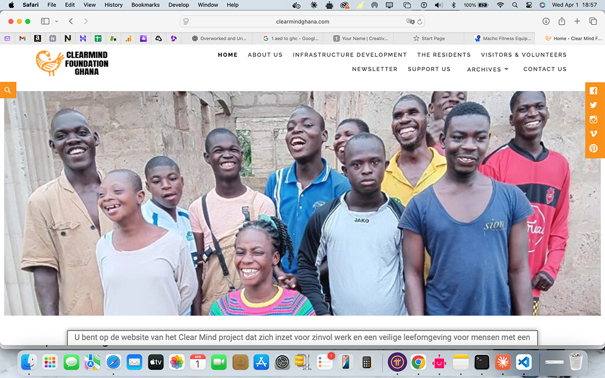 Clear Mind Ghana Website